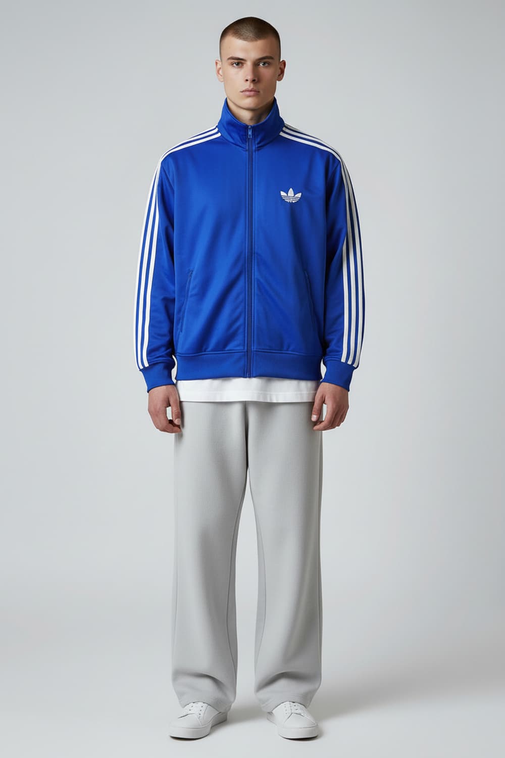 [100] 아디다스 블루&화이트라인 파이어버드 트랙탑 져지 상품이미지3