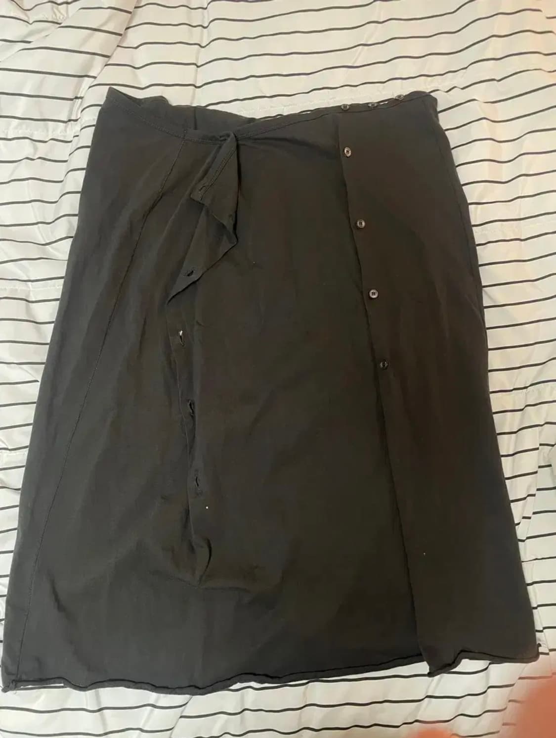 리포스 랩 버튼 스커트 repos wrap button skirt 상품이미지3