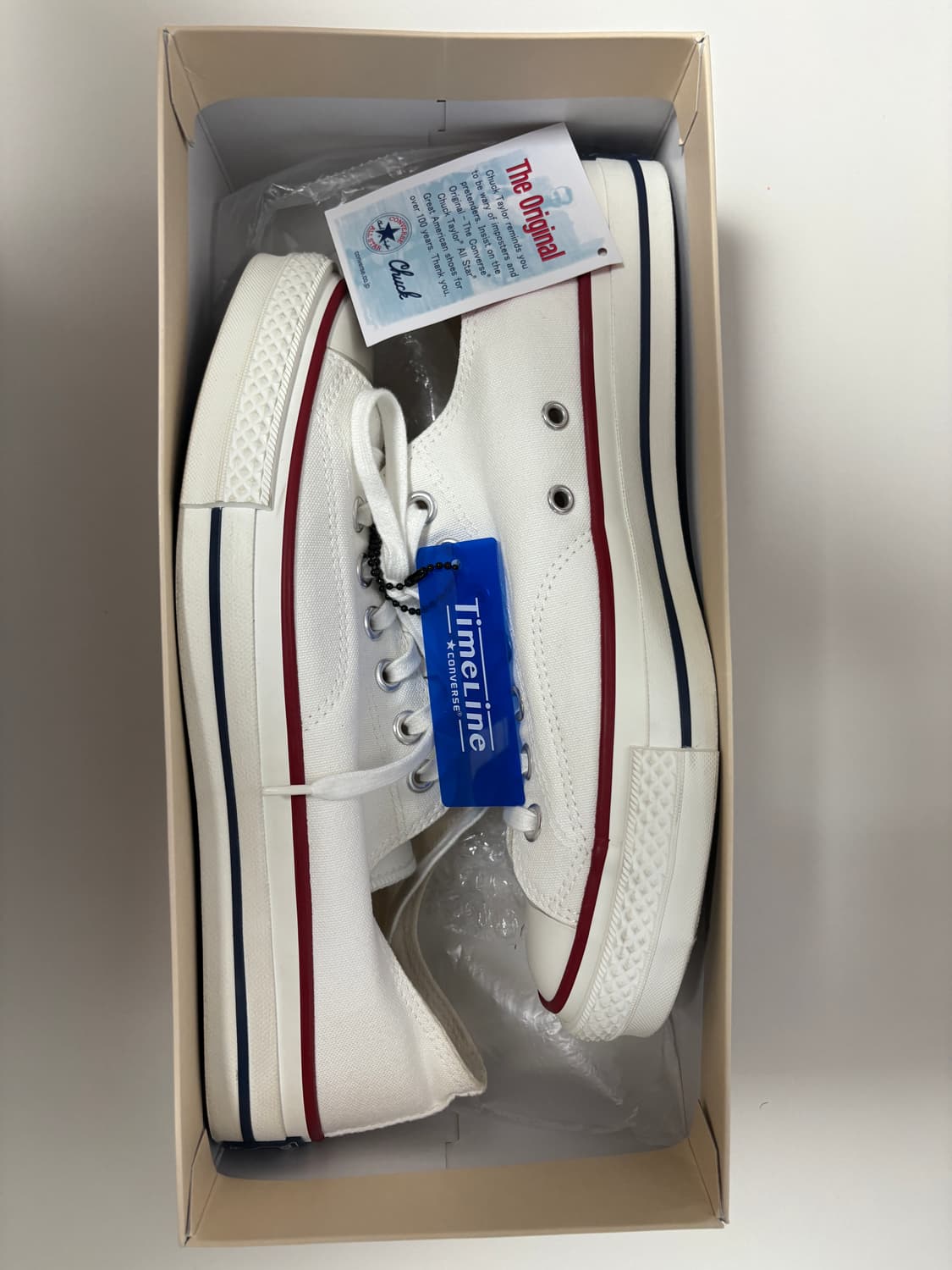 컨버스 타임라인 화이트 로우 275 9사이즈 상품이미지1