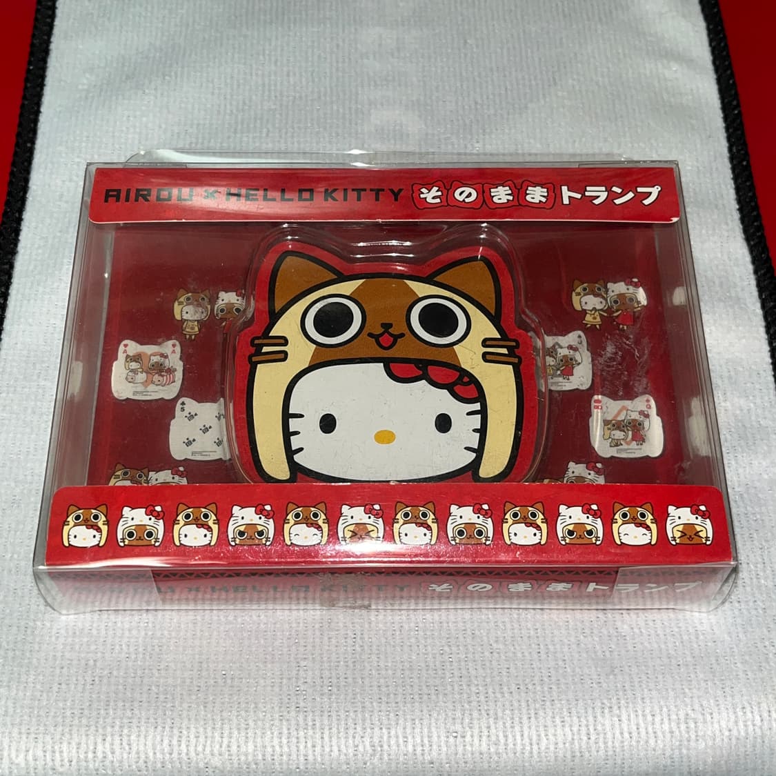 초희귀 고전) 산리오 헬로키티 x 몬스터헌터 아이루 플레잉카드 트럼프카드 상품이미지1