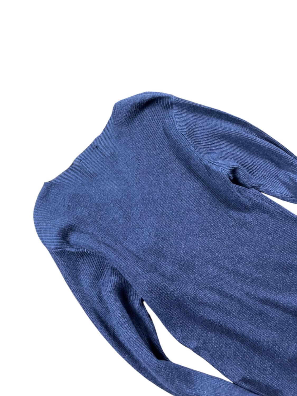 AAR BY YOJI YAMAMOTO 브이넥 블루컬러니트  상품이미지5