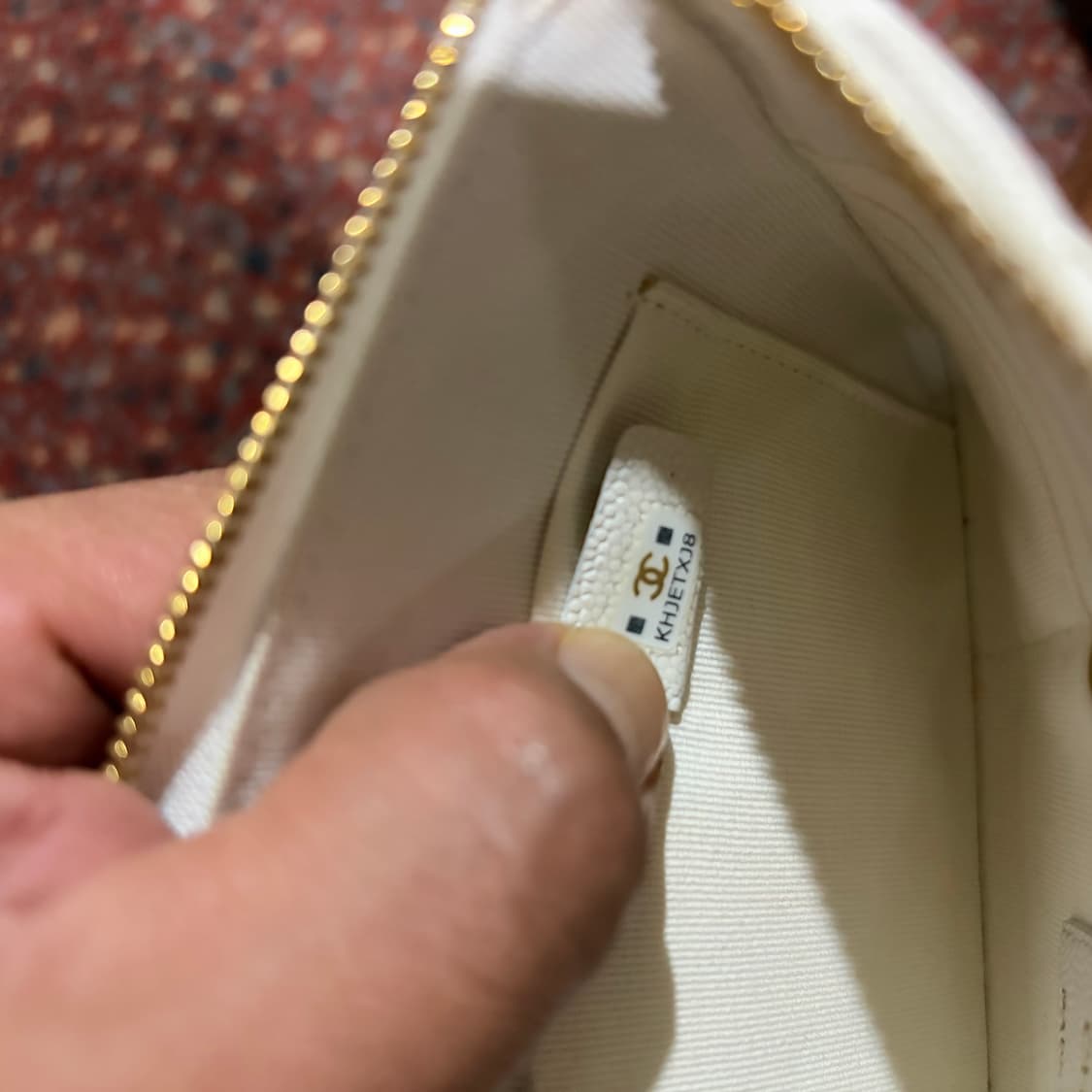 샤넬/화이트캐비어스몰파우치/S 상품이미지9