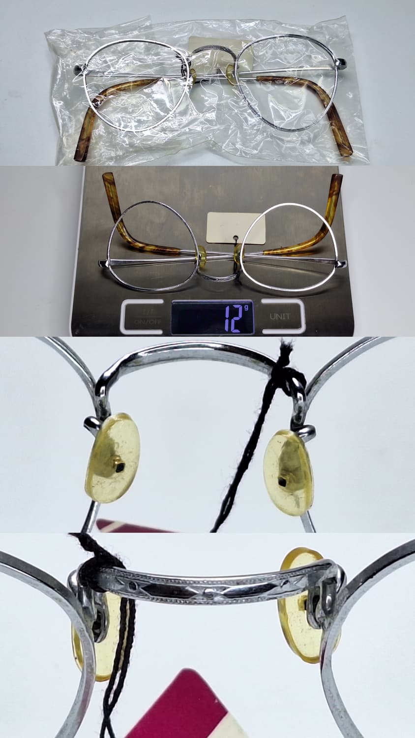 80s 일본제 빈티지 데드스톡 미사용/역삼각형 판토형 안경테 클래식 상품이미지8
