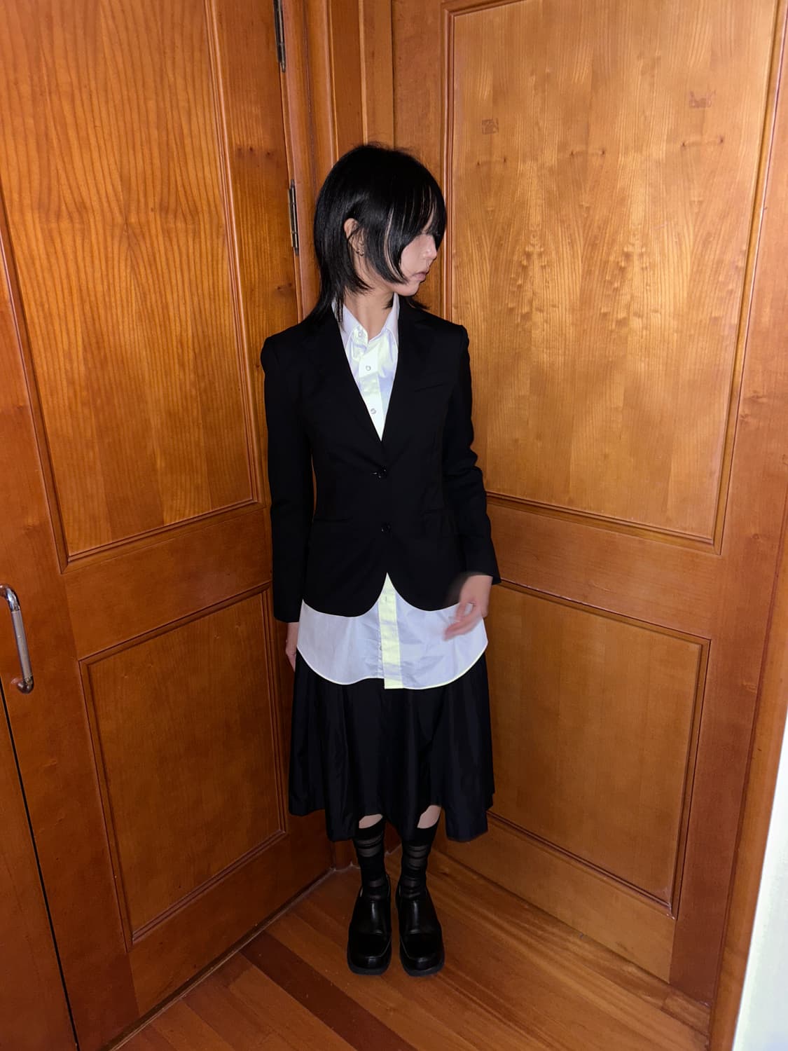 Black Fitted Blazer 상품이미지1