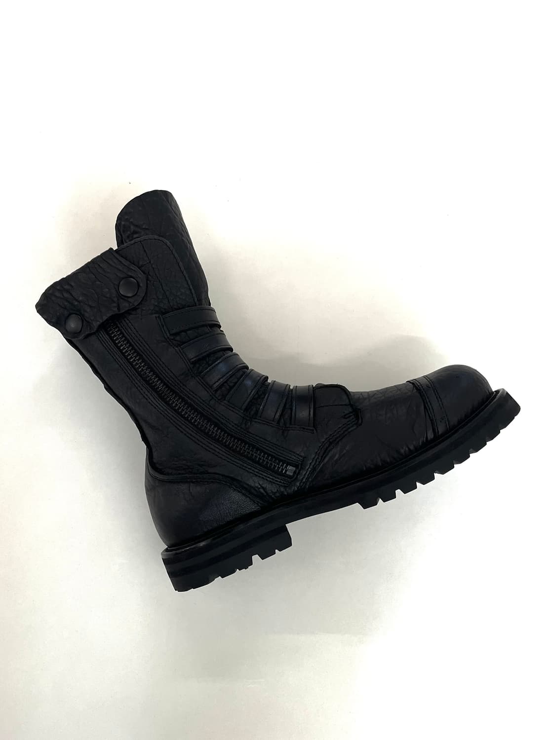 버나드 윌헴 2011 아카이브 스컬 레더 부츠 상품이미지4