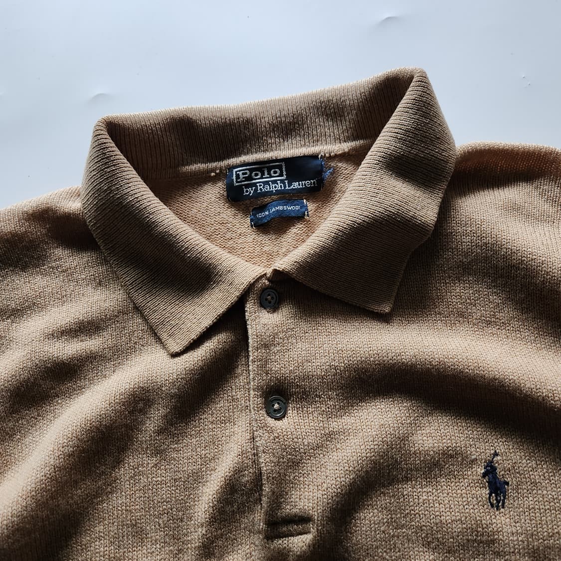90s 폴로 램스울 카라니트 상품이미지9