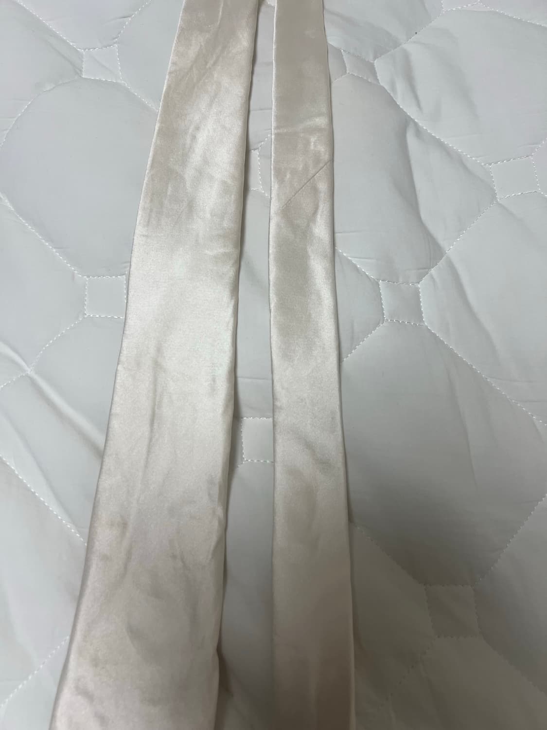 메멘토모리/실크 아이보리 넥타이/OS 상품이미지9