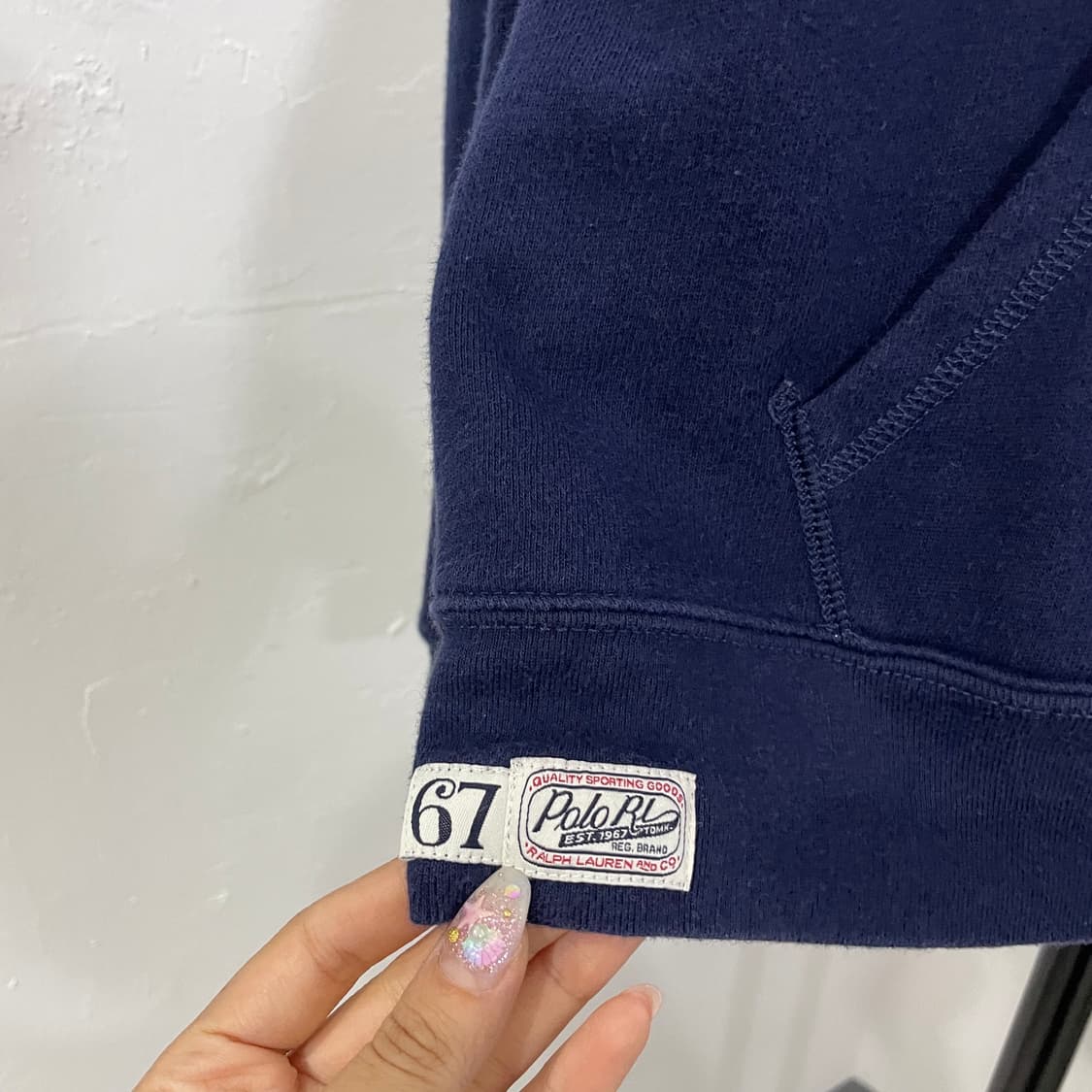폴로 패치 레터링 후드티 상품이미지6
