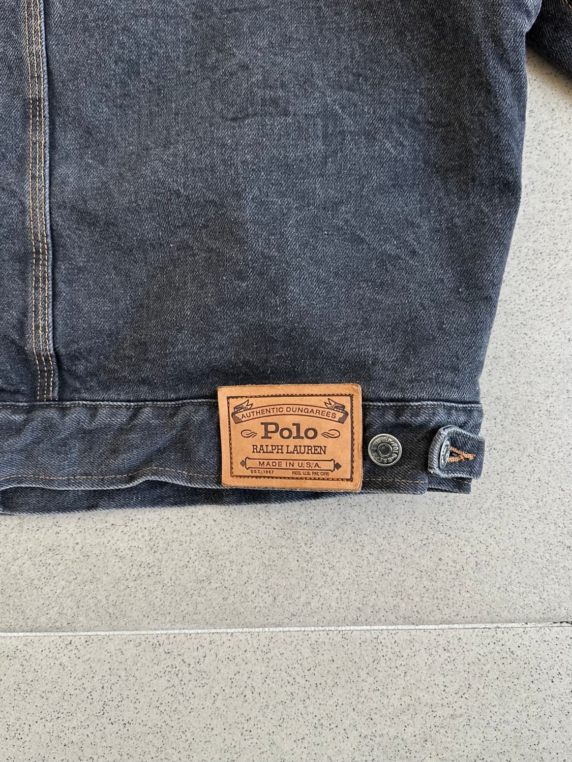 90s 빈티지 폴로 덩가리 자켓 블랙 M 상품이미지5