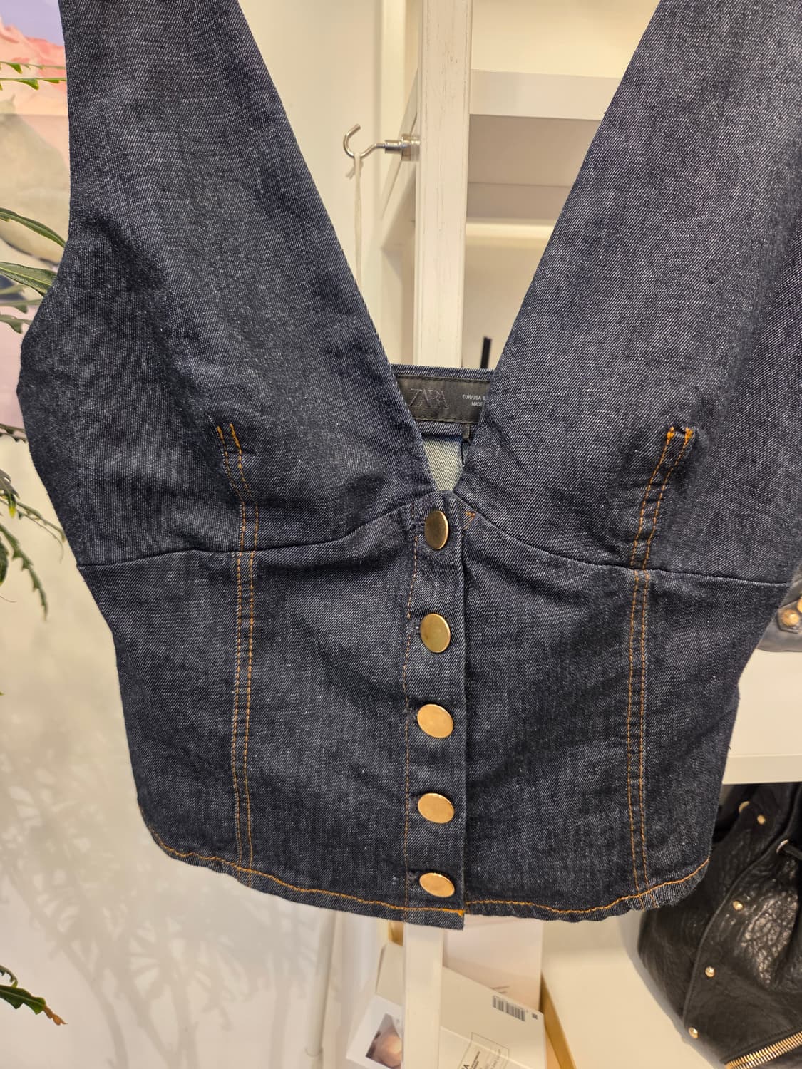 자라 청 뷔스티에 조끼 상품이미지2