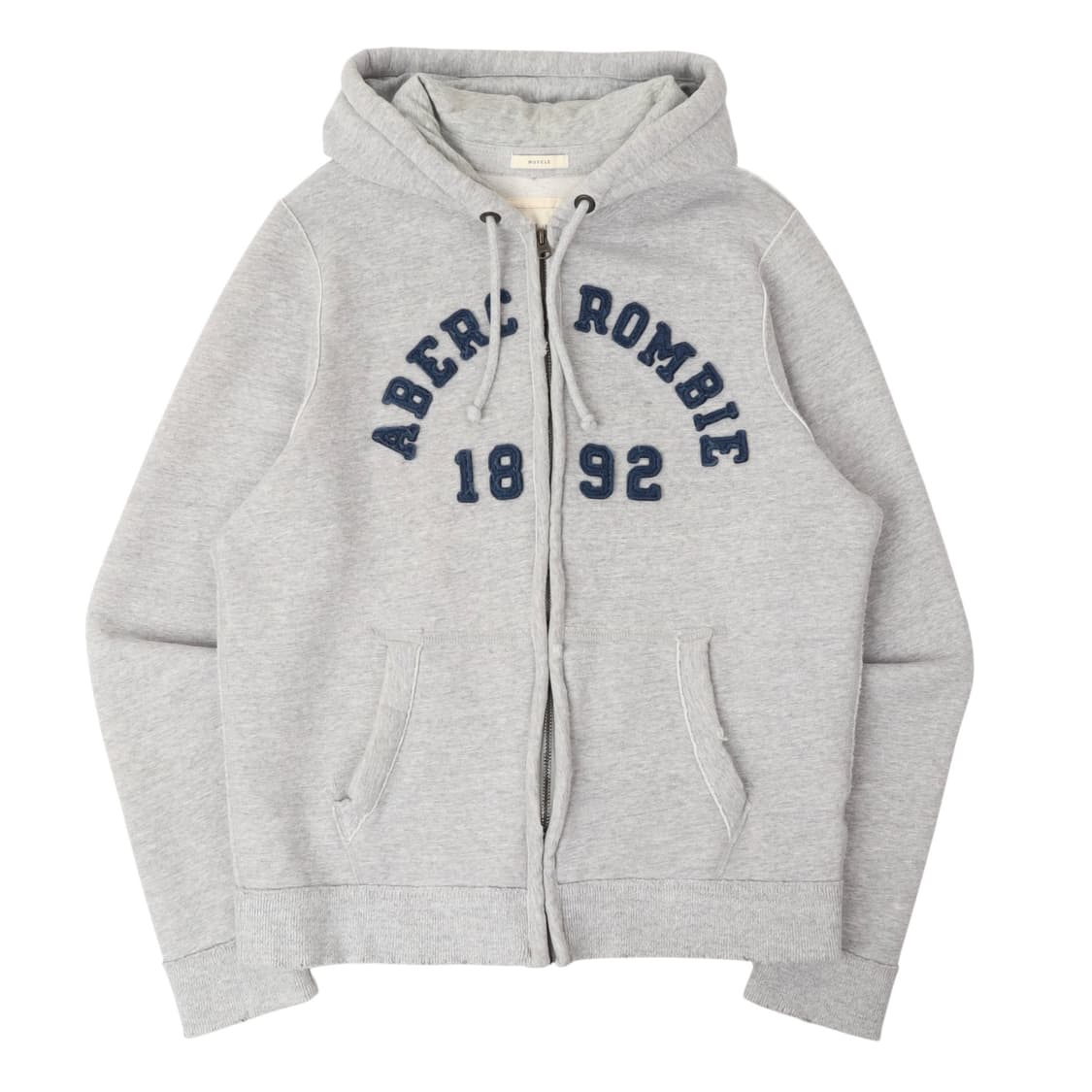 아베크롬비 그레이 아치 로고 후드집업 상품이미지1