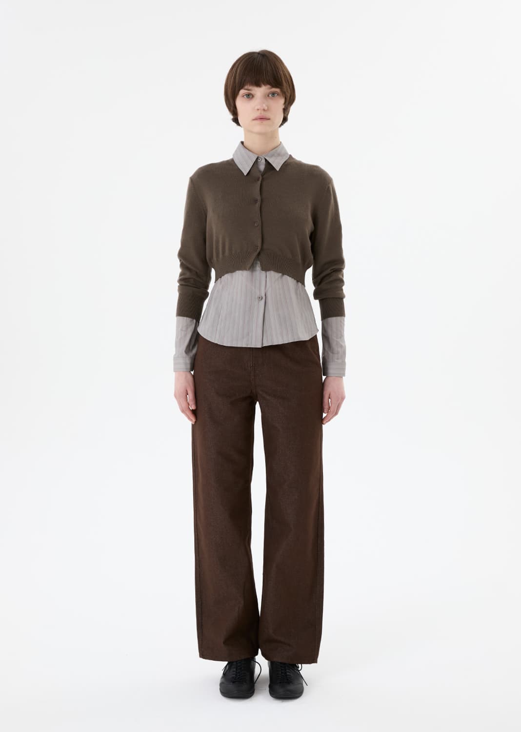 아모멘토 인디고 데님 진 브라운 1 사이즈 상품이미지1