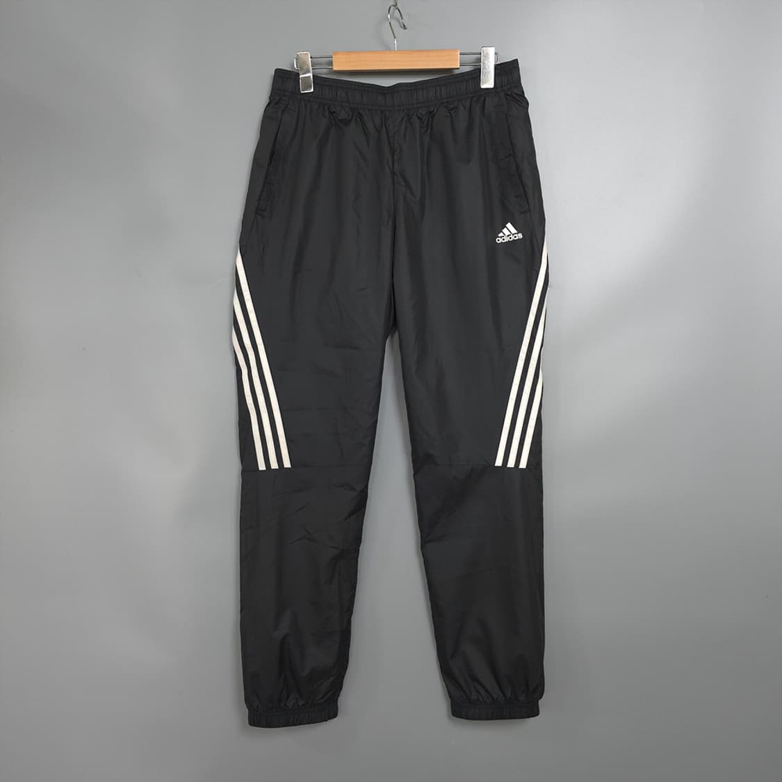 남성용 아디다스 adidas 삼선 블랙 트레이닝 팬츠 XL 상품이미지1