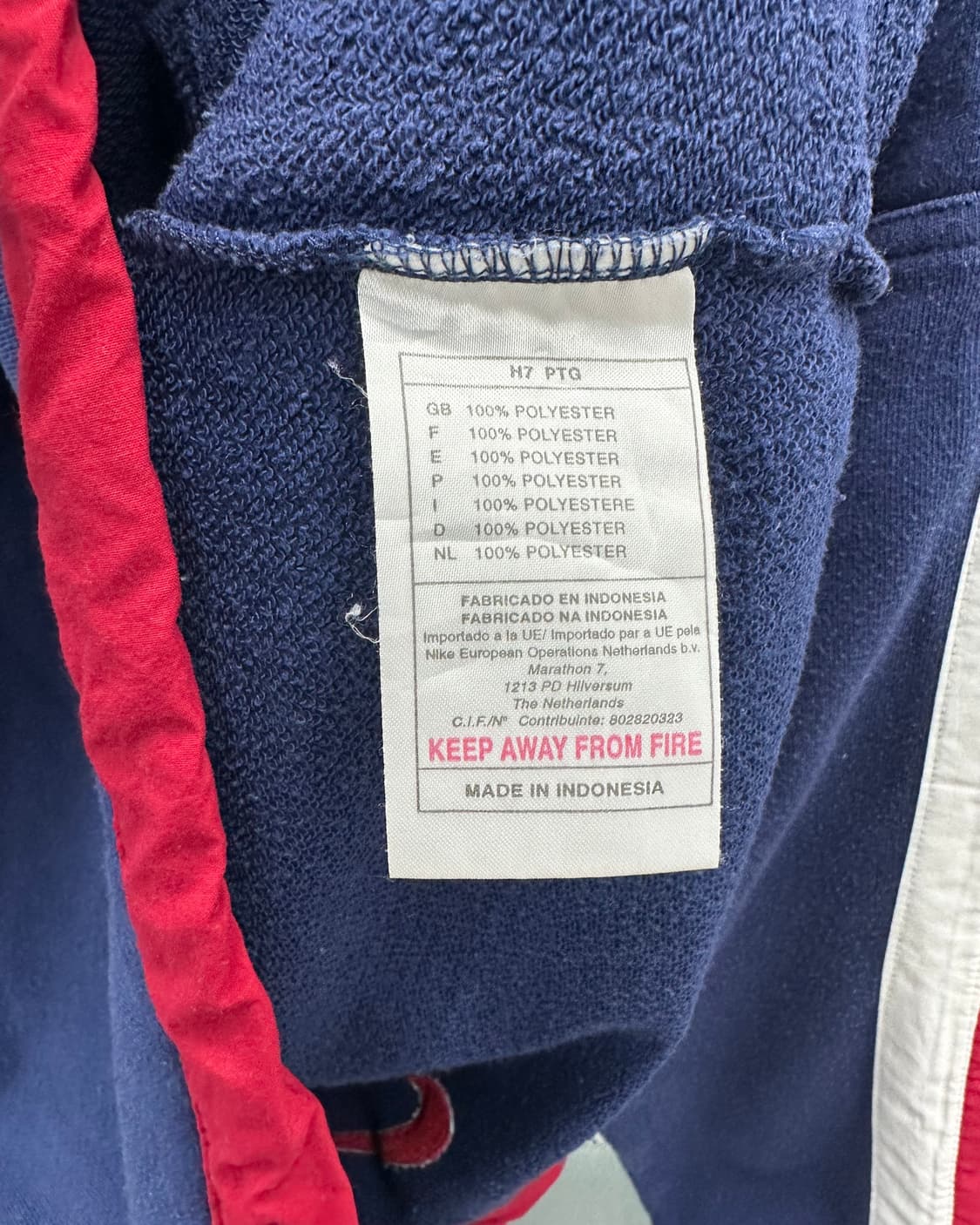 (M)90'S 나이키 반집업 후드-M1243 상품이미지5