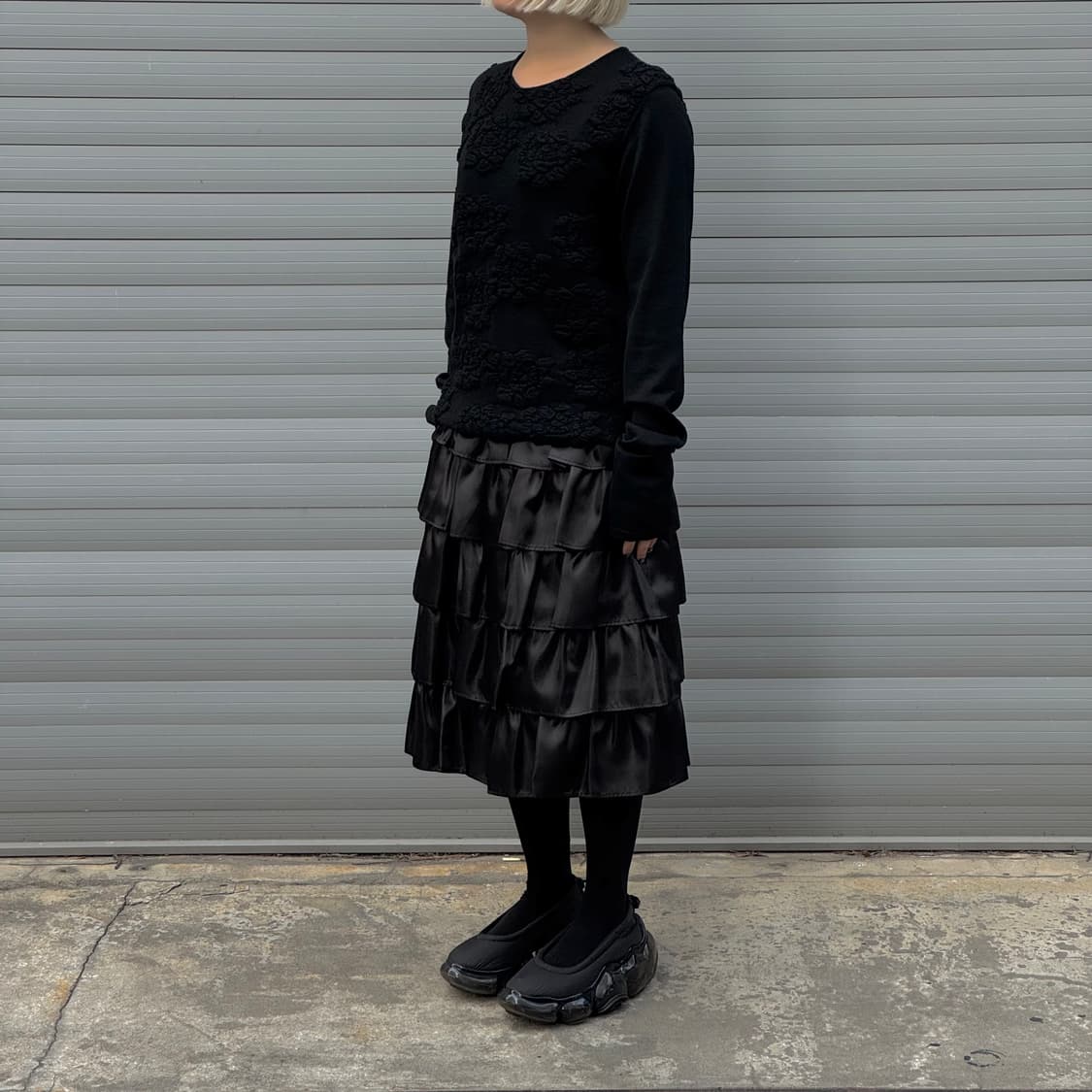 Ruffle Easy Black Skirt  상품이미지8