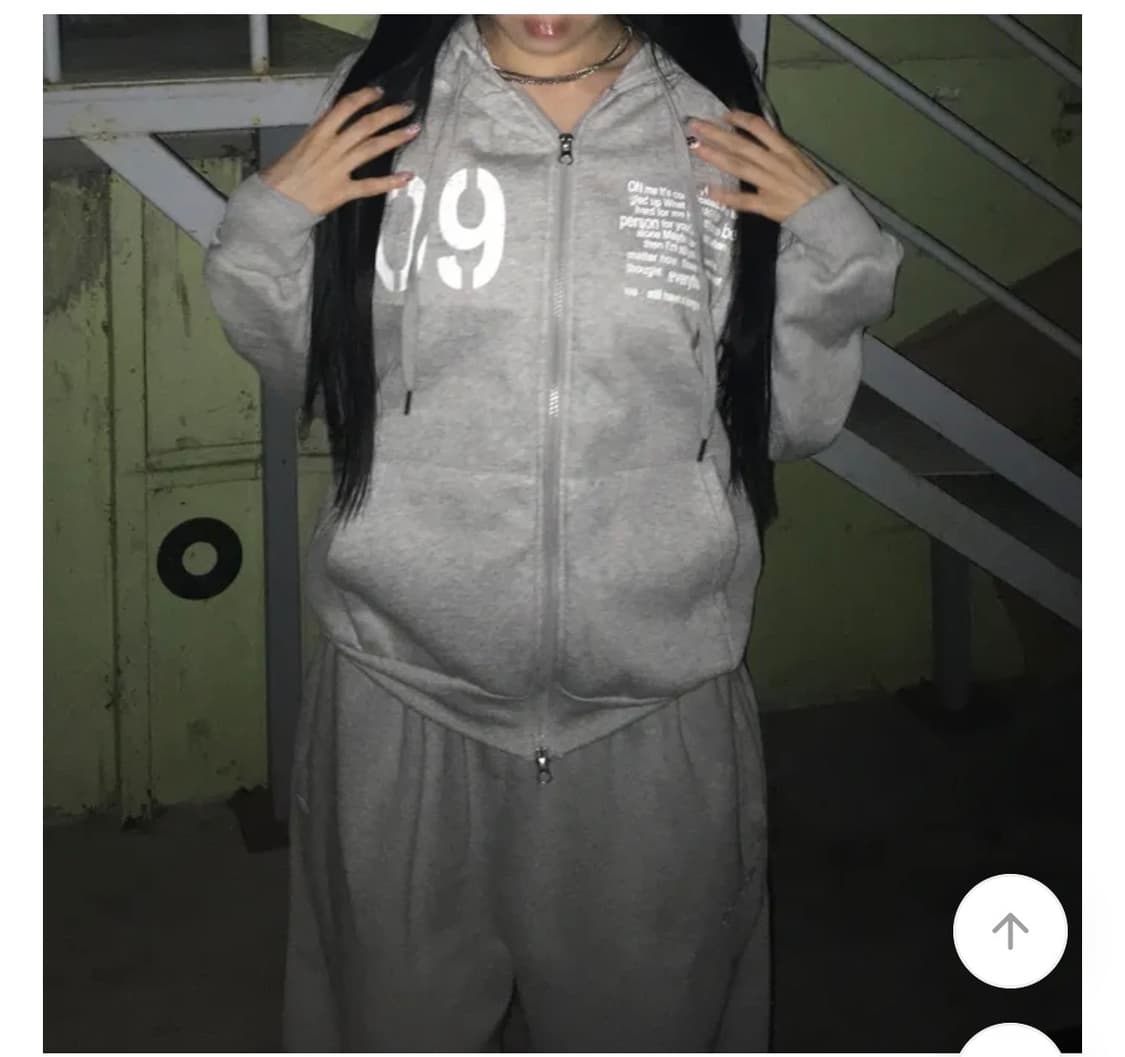 에이블리 남여공용 레터링 투웨이 후드집업 (새상품) 상품이미지4