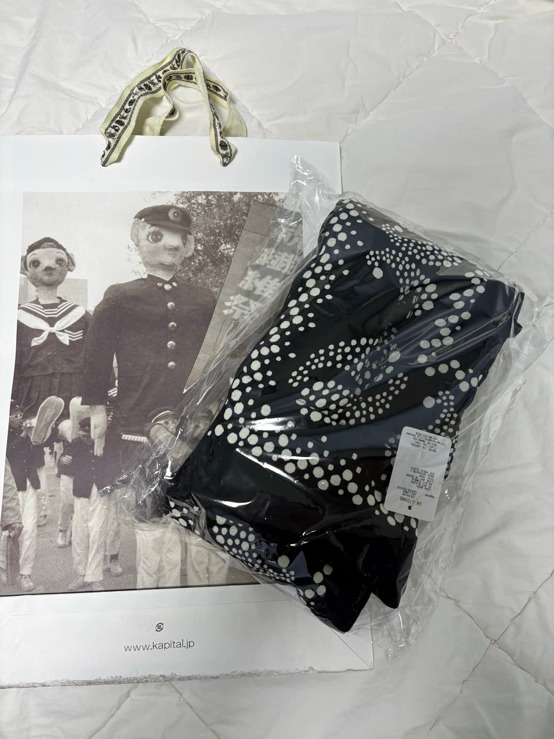 캐피탈 헴프 레이온 반다나 패턴 케사 머플러 블랙 상품이미지1