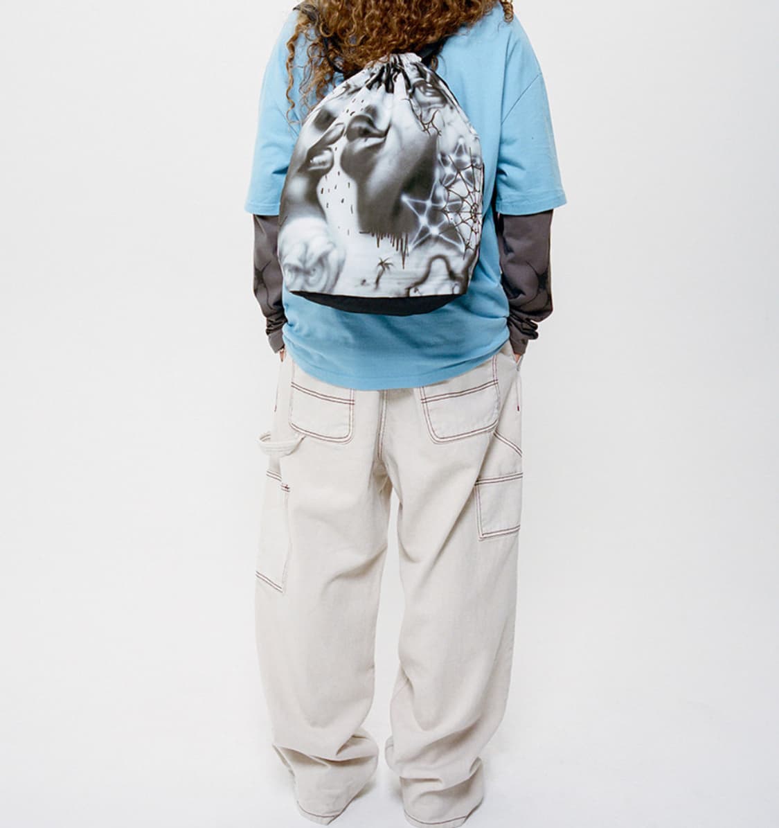 XL 위캔더스 draggy work pants 드래기 워크 팬츠 아이보리 상품이미지7