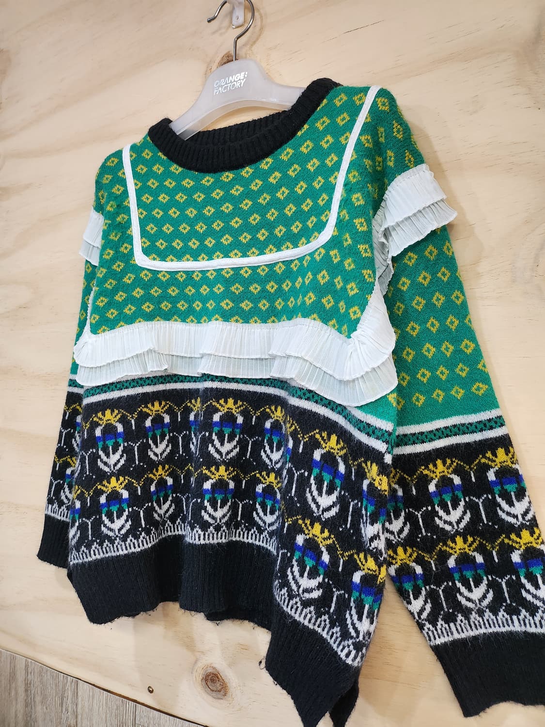 642) 여성 패턴 니트 상품이미지3