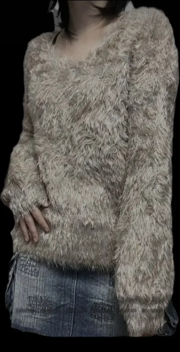 빈티지 퍼 니트 Vintage fur knit 보헴서 쓰리타임즈 스컬프터 상품이미지1