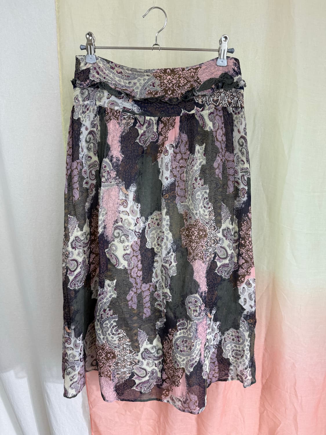 Macphee 페이즐리 실크 스커트 상품이미지5