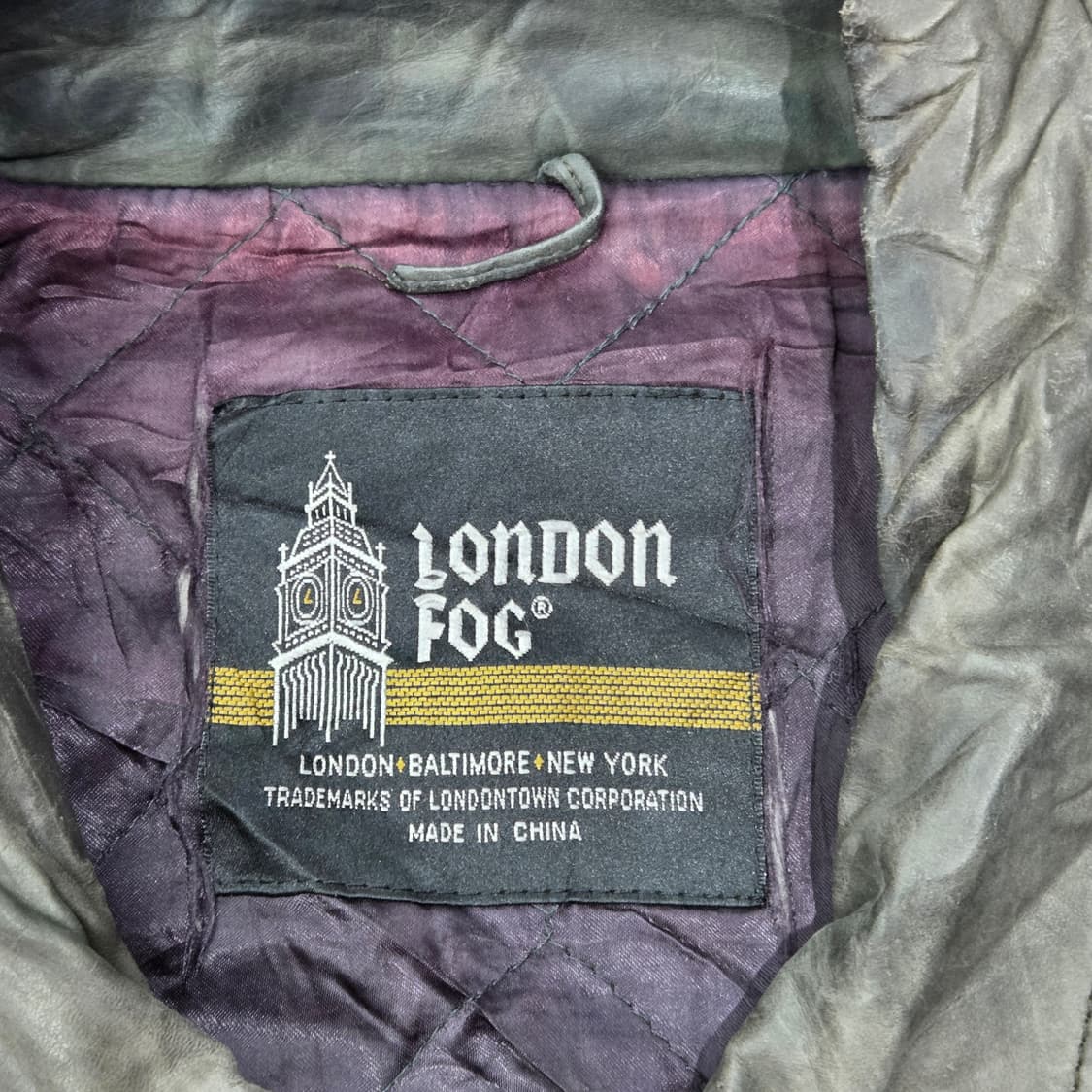 런던포그 레더 봄버자켓 s09150 상품이미지5