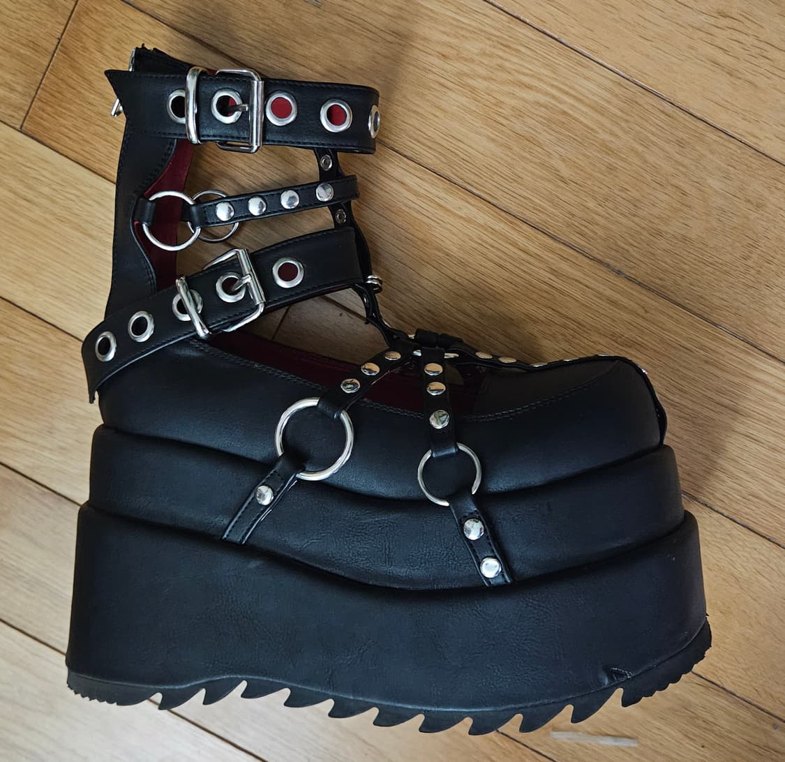 DEMONIA 데모니아 베어28 더블플랫폼 펑크 사이즈 7 고스 지뢰계 상품이미지3