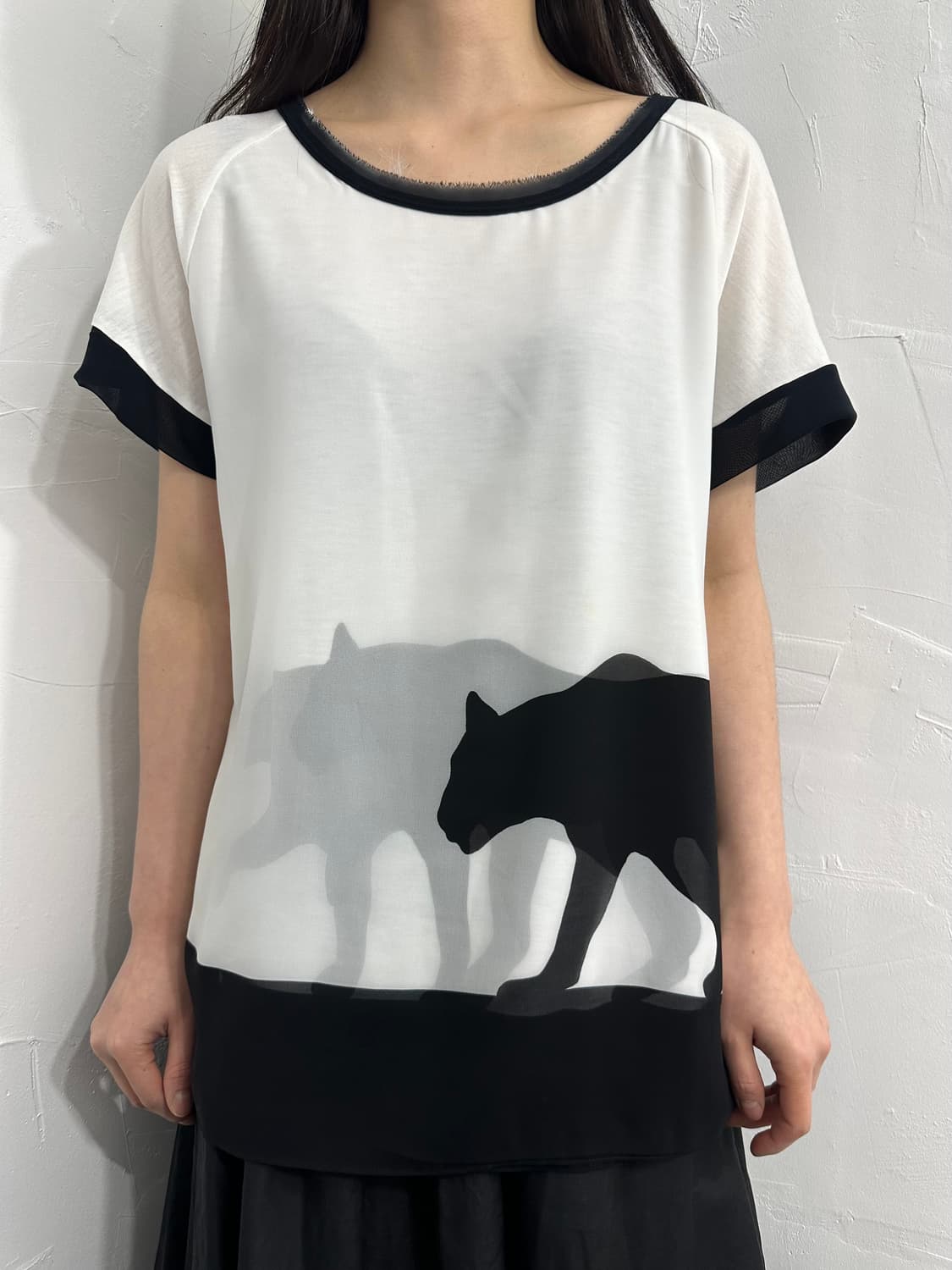 evex by krizia printing blouse 상품이미지3