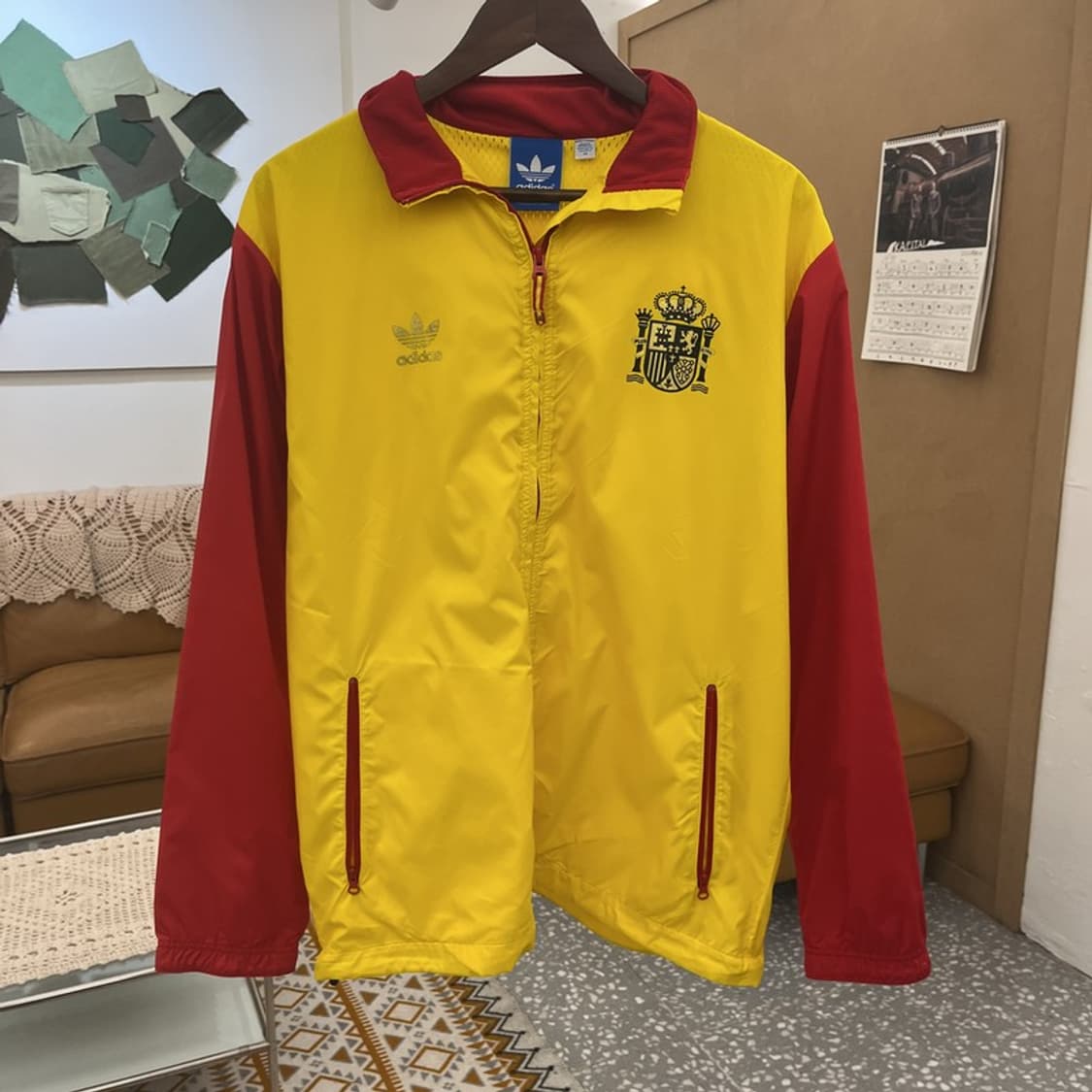 아디다스 스페인 에스파냐 레트로 키치 바람막이 자켓 M C10736 상품이미지3