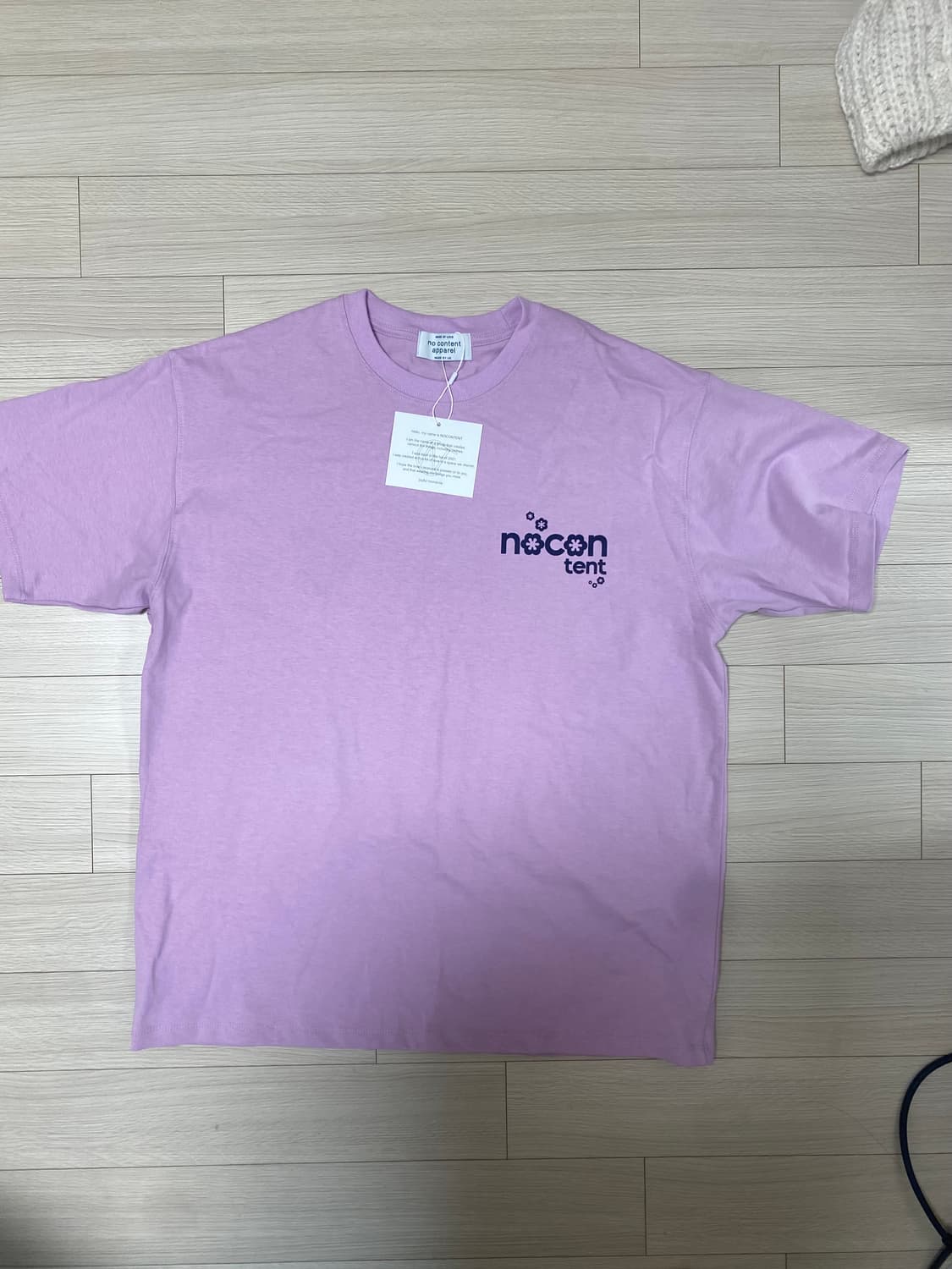 노컨텐츠 반팔 flower logoT 상품이미지2