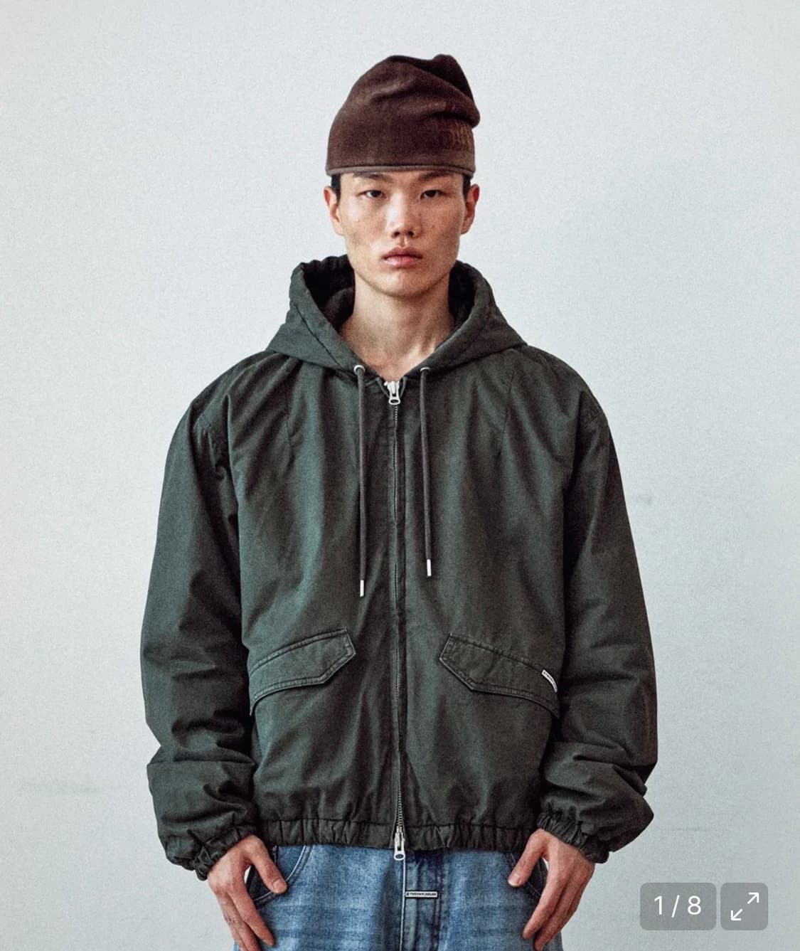 더바이닐하우스 워크자켓 카키 L 상품이미지1