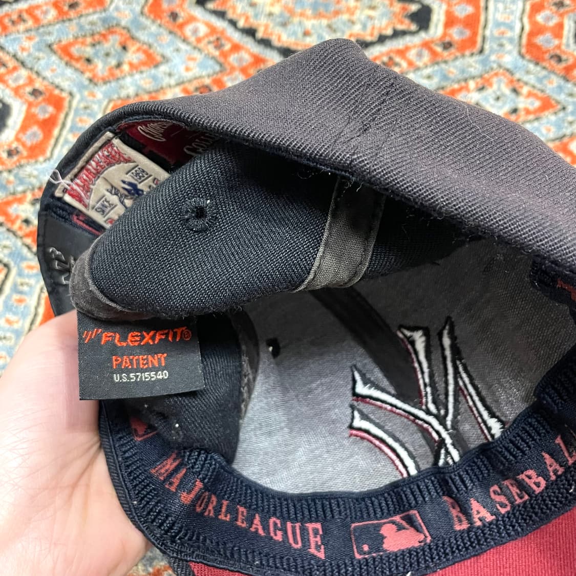 MLB 뉴욕양키스 브라운 야구볼캡 XS-S 상품이미지4