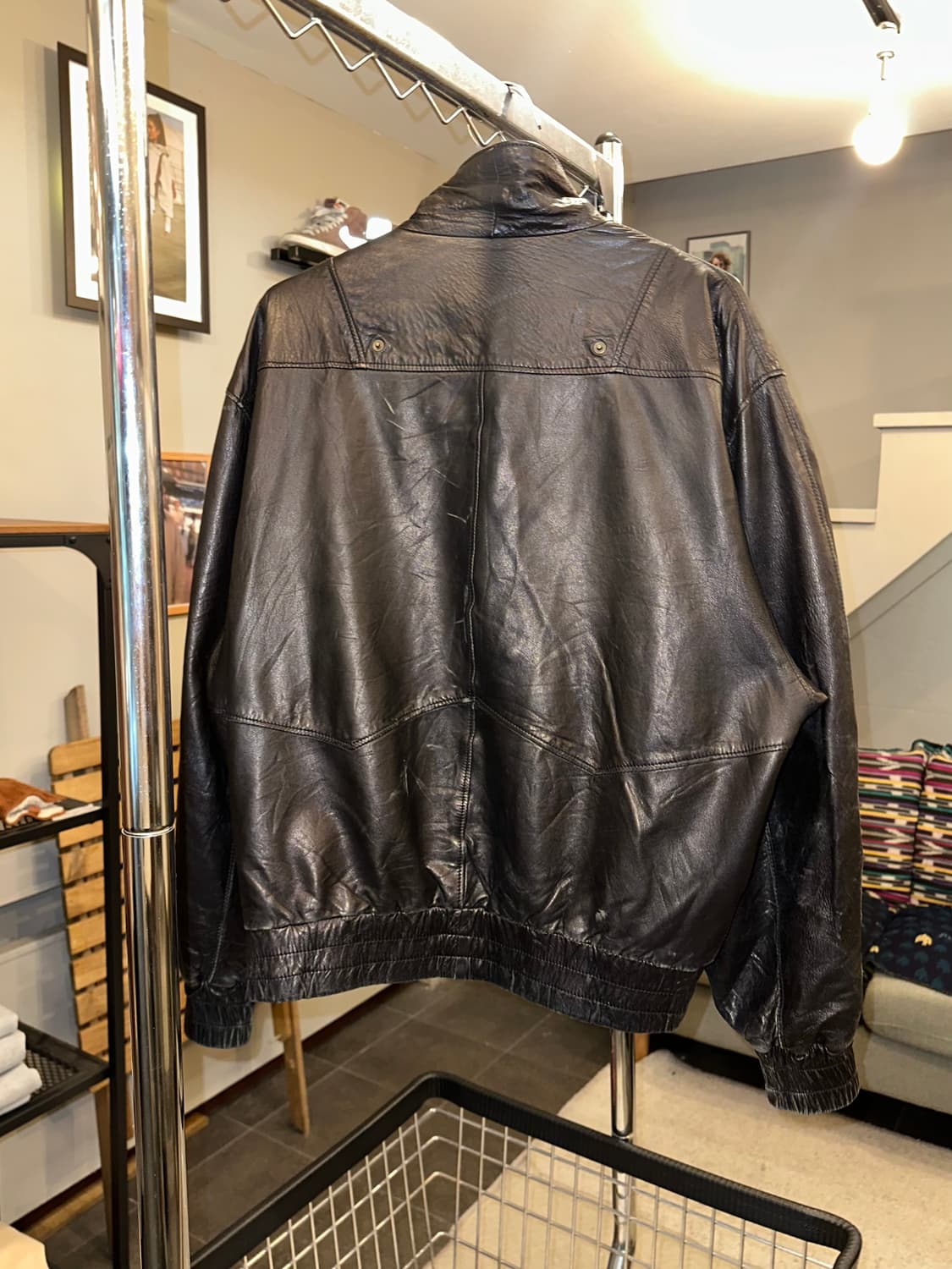 90’s Umberto Olivieri leather jacket 상품이미지9
