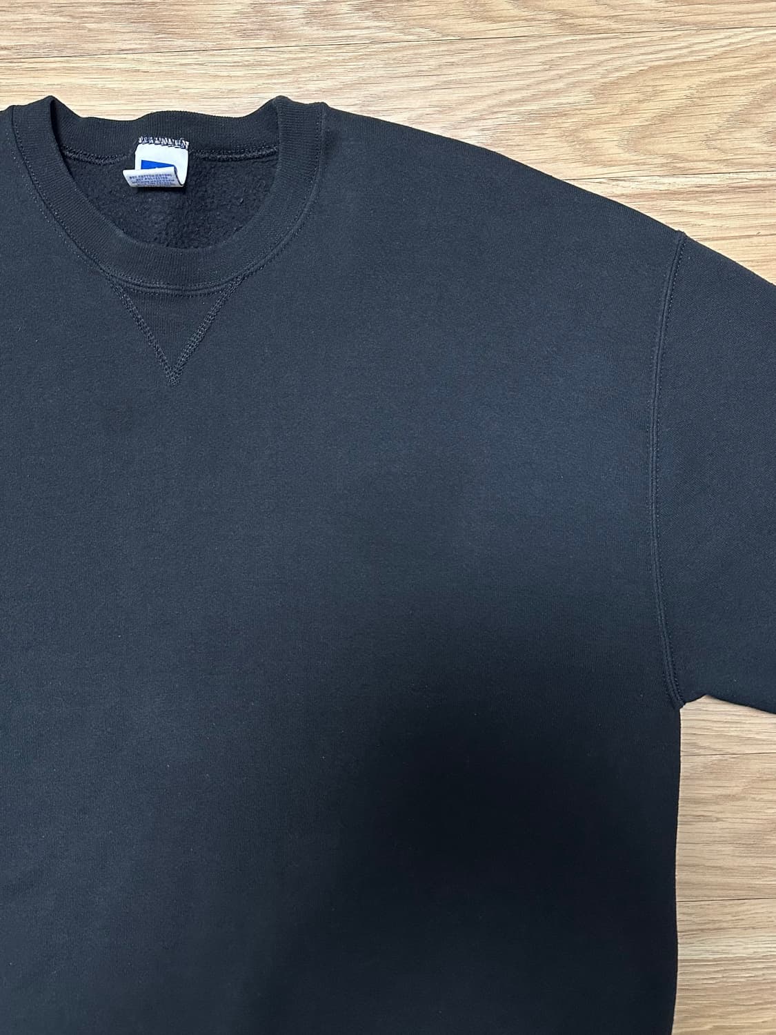 90s 빈티지 러셀 스웻셔츠 블랙 XL 상품이미지7