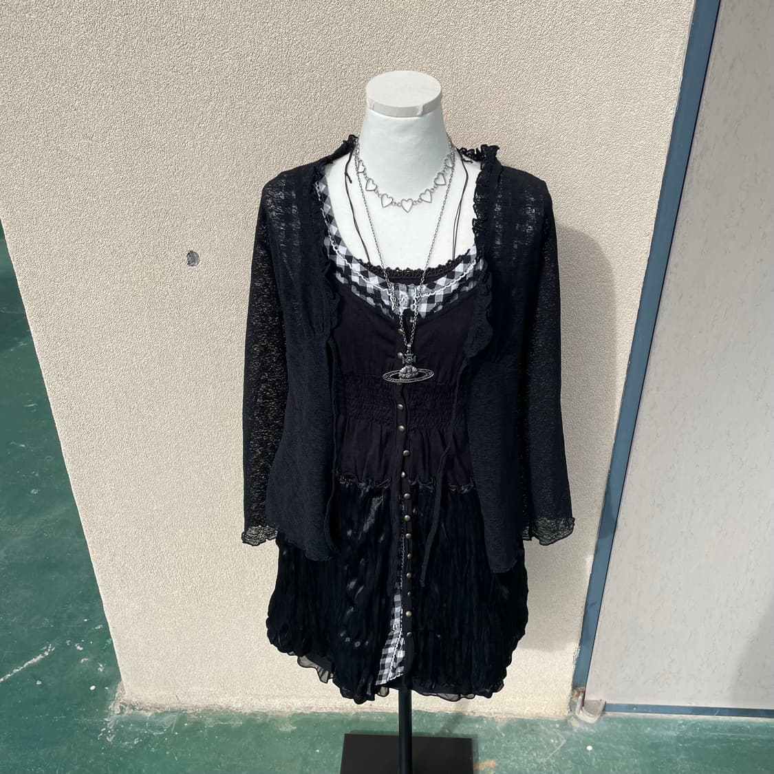 다크모리 고딕 공겜여주깔 코디세트 #고스 #무채색 상품이미지1