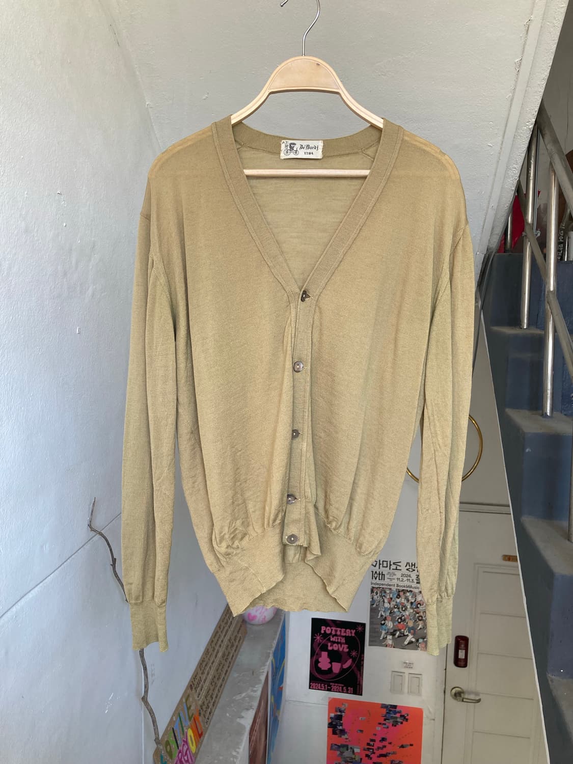 70's 울 100 가디건 made in ITALY 상품이미지1