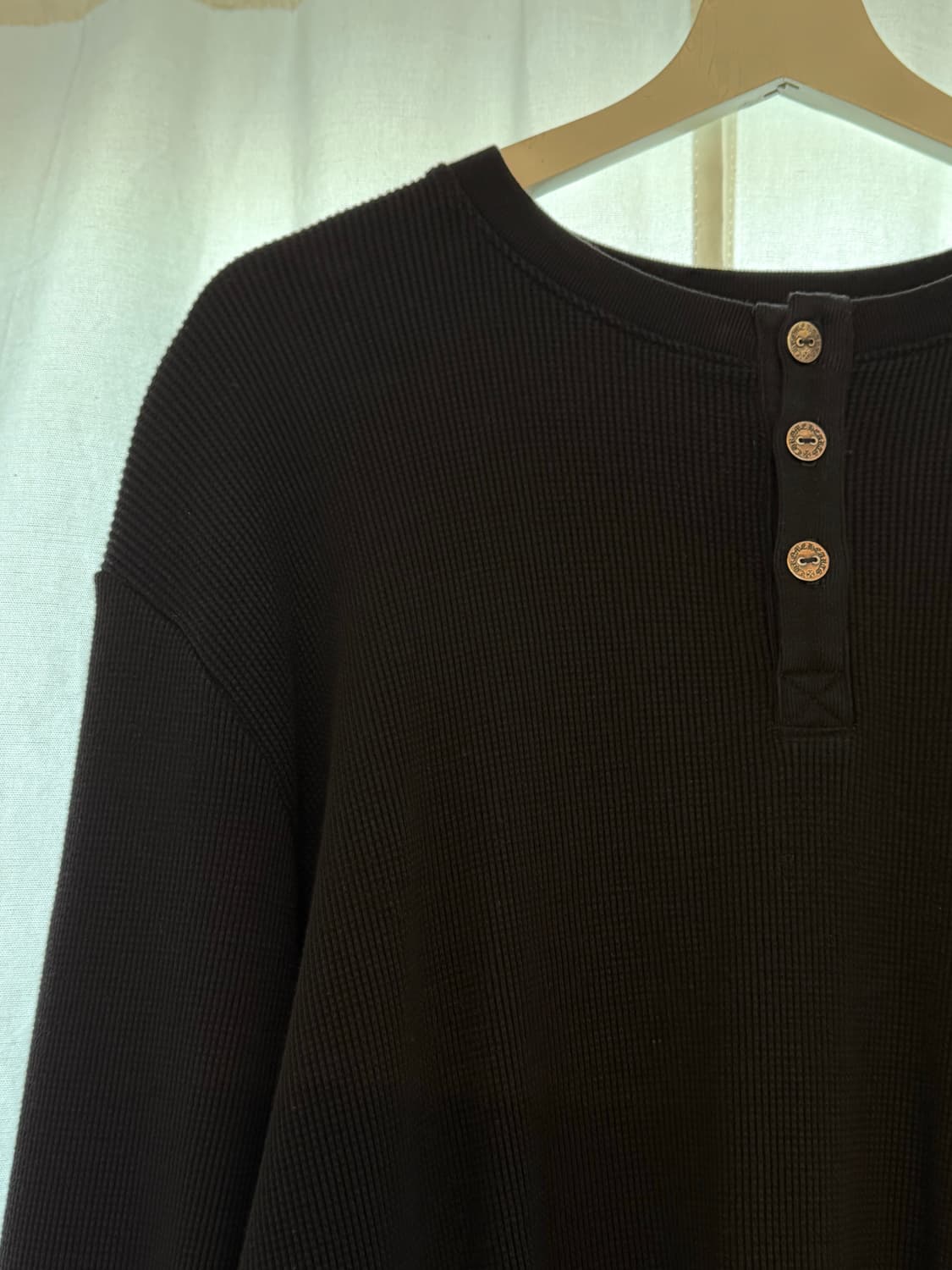 크롬하츠 세메터리 자수 와플 헨리넥 상품이미지3