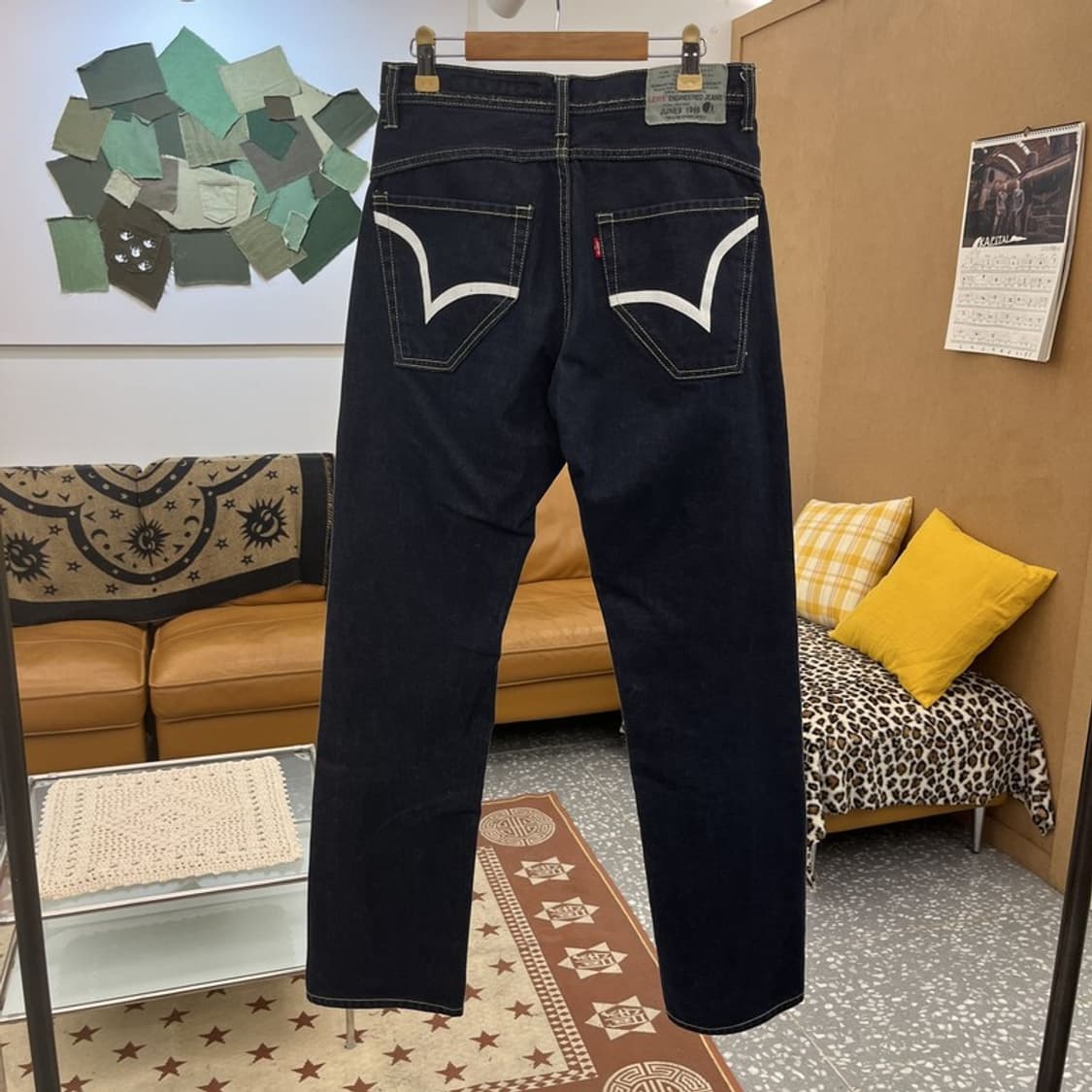 리바이스 엔지니어드진 캐주얼 키치 프린팅 데님팬츠 28인치 C10285 상품이미지4