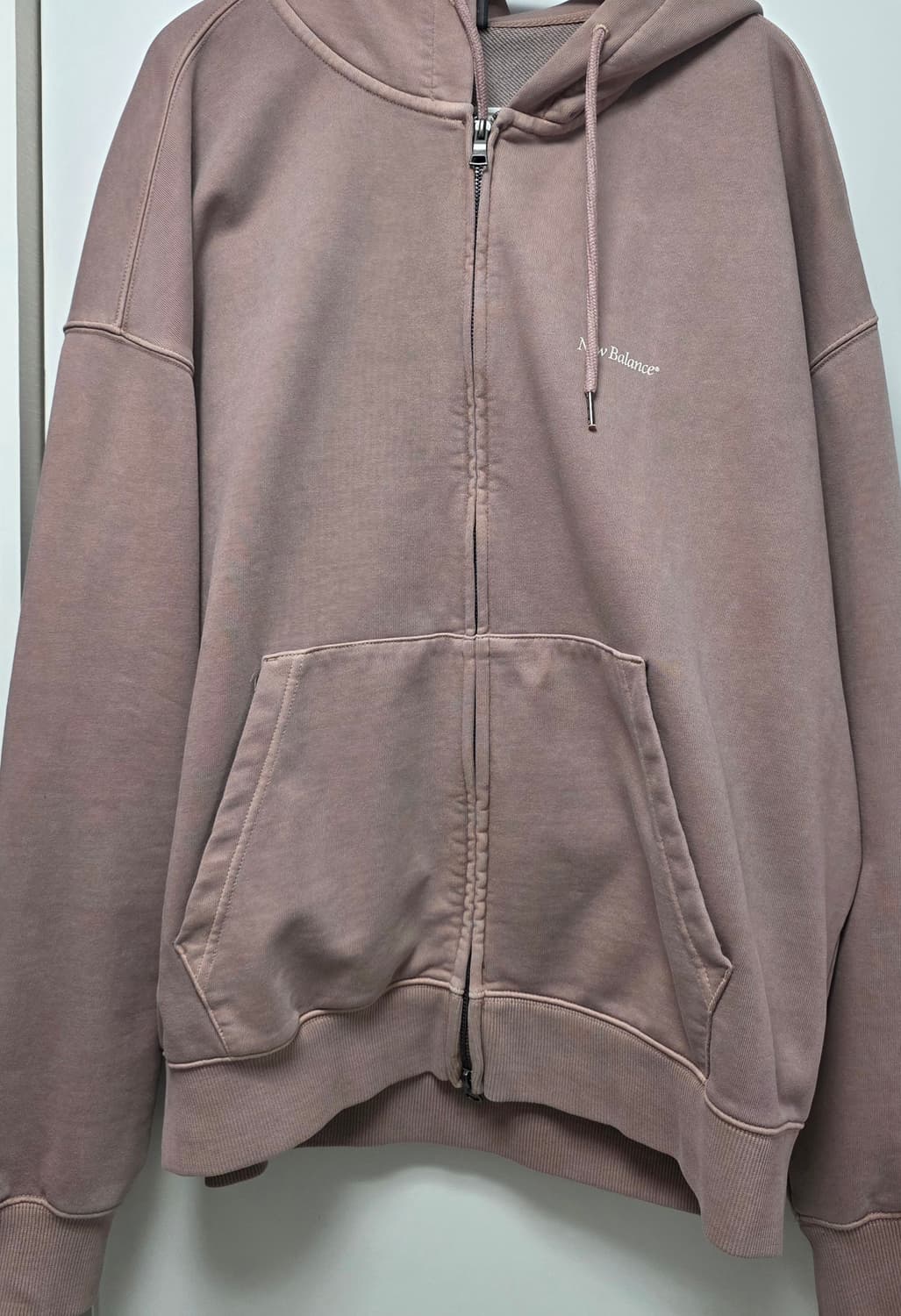 UNI Ndurance 레터링 워시드 논기모 후드집업 2xl 판매 상품이미지1