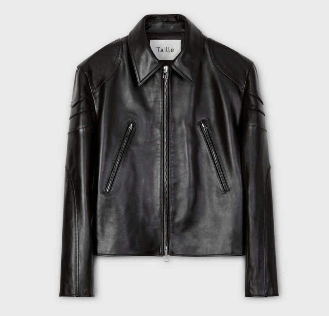 타일레 카우하이드 레더 바이커 자켓 2 블랙 상품이미지1