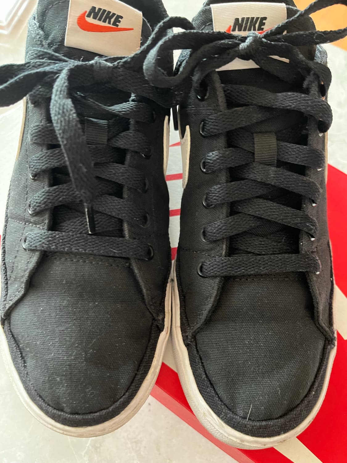 나이키 코트 레거시 캔버스 블랙 상품이미지2