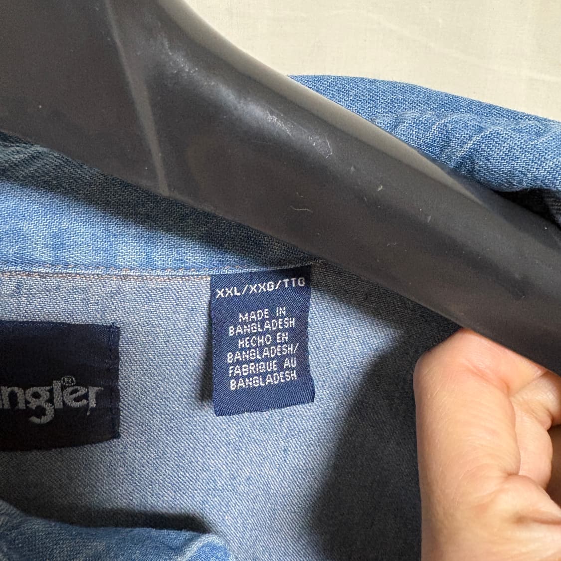 랭글러 데님 웨스턴 셔츠 / 블루, XXL 상품이미지8
