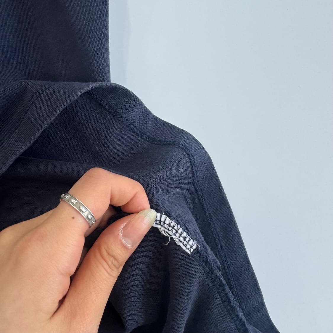 A.P.C 아페쎄 스몰로고 네이비 반팔 상품이미지6