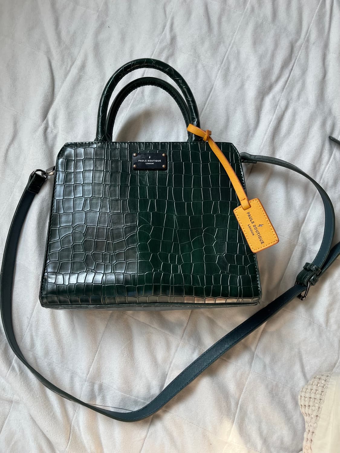 폴스부띠끄 런던 딥그린 크로코백 상품이미지1