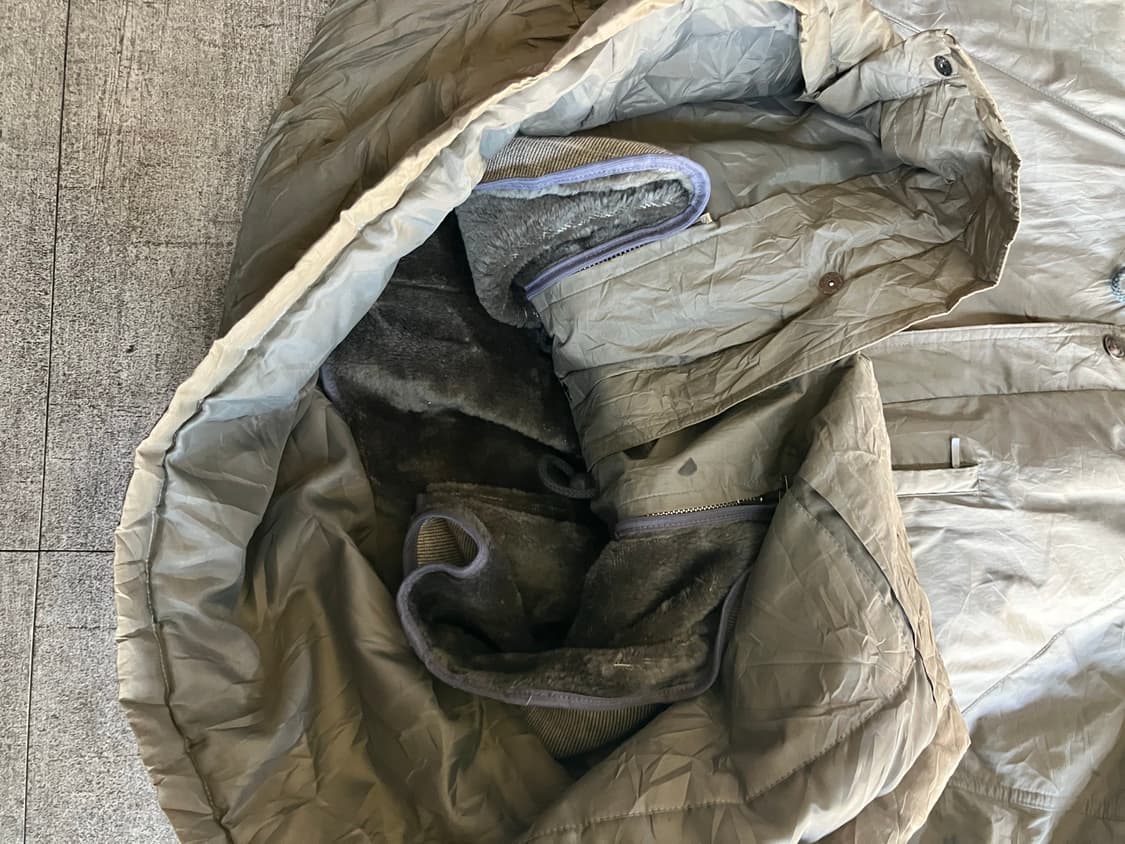 일본빈티지 올드스쿨아메카지 사파리 후드야상파카자켓 상품이미지2