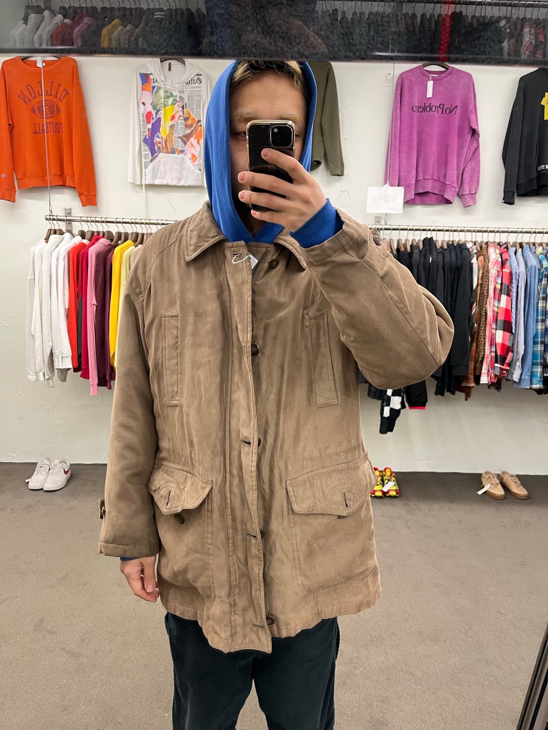 simple life 스웨이드 카코트 상품이미지6