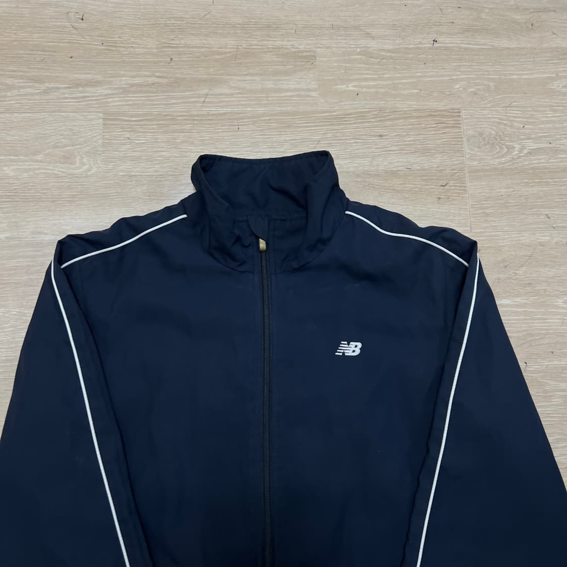 뉴발란스 사이드라인 파이핑 윈드브레이커 바람막이 자켓 [네이비] M/95 상품이미지2