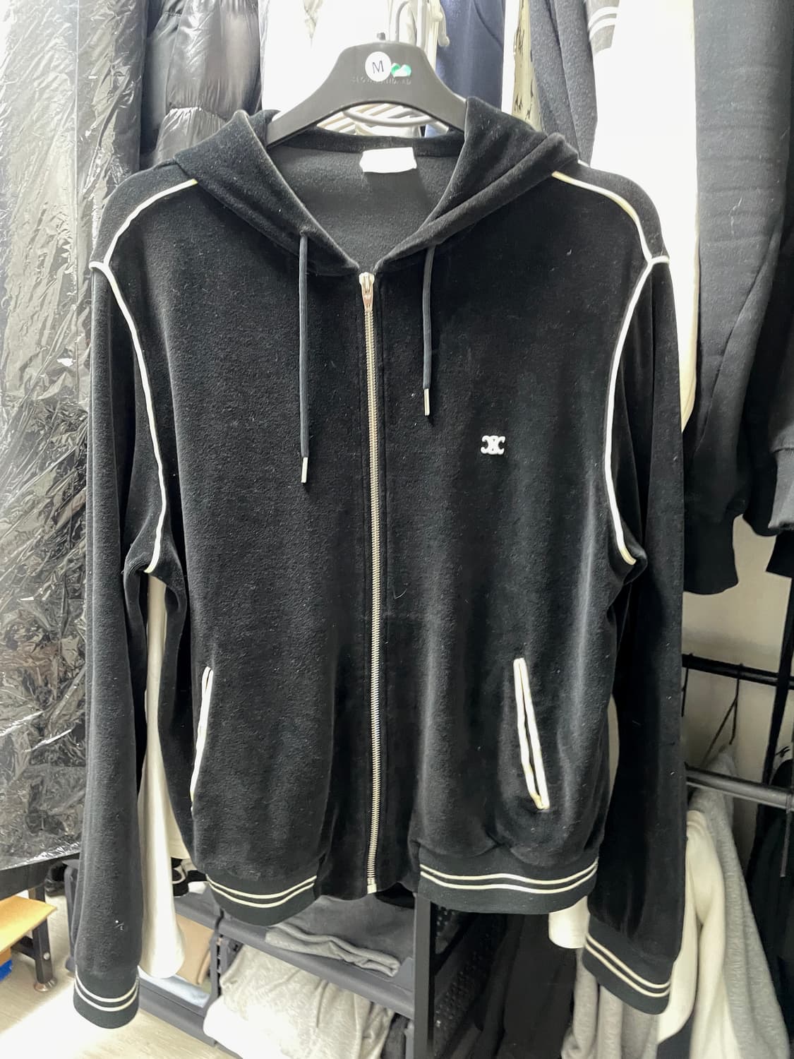 셀린느 벨벳 후드집업 xl 상품이미지1