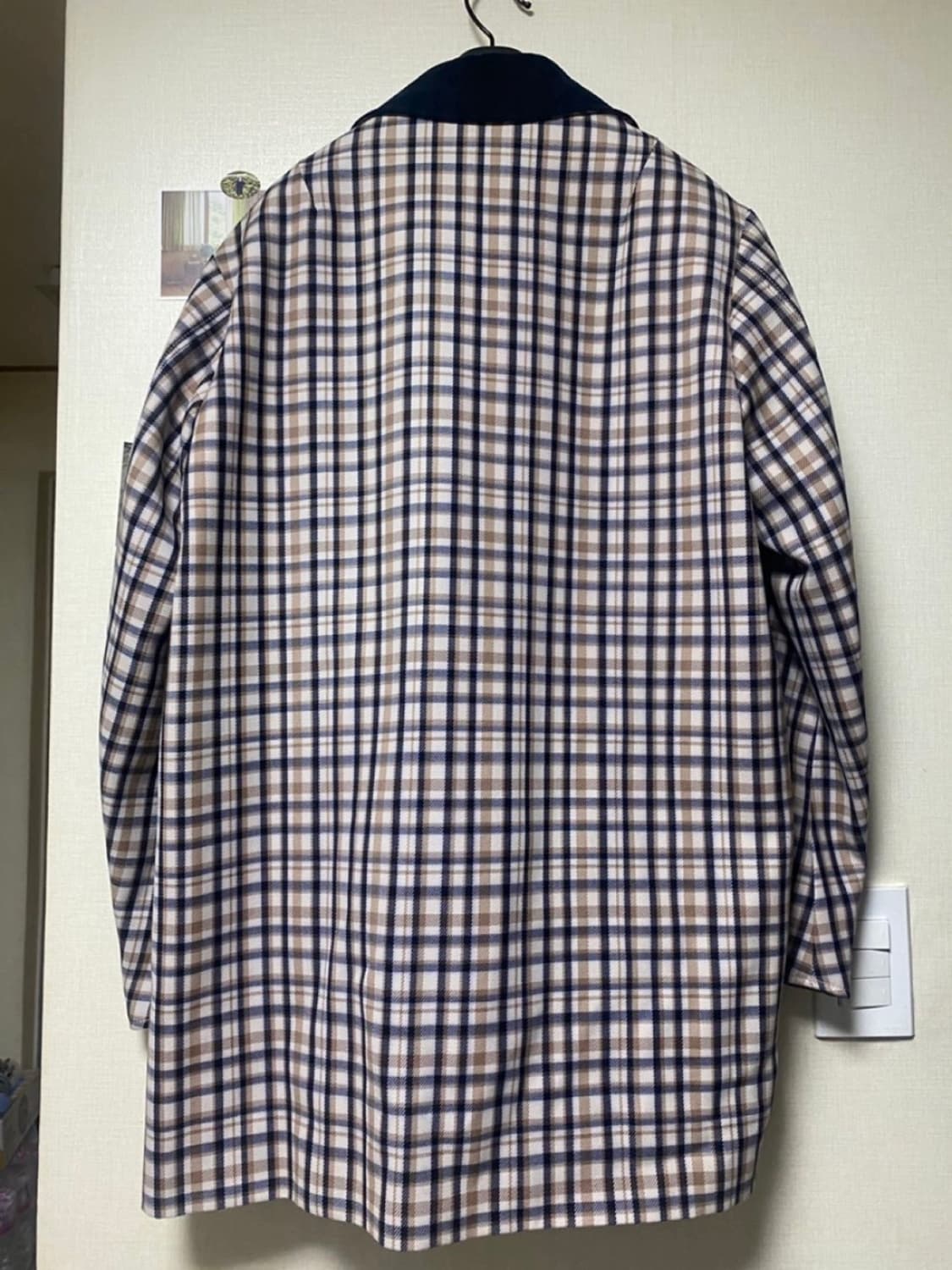 커스텀멜로우 최우식 체크 코트 상품이미지3