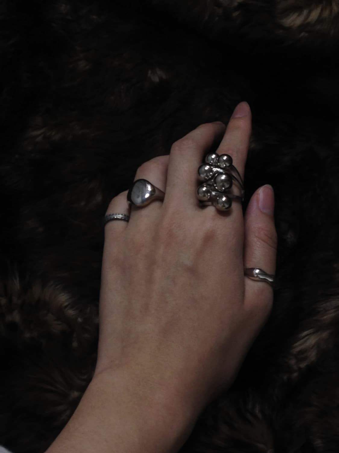 Oval Silver Open Ring 상품이미지2